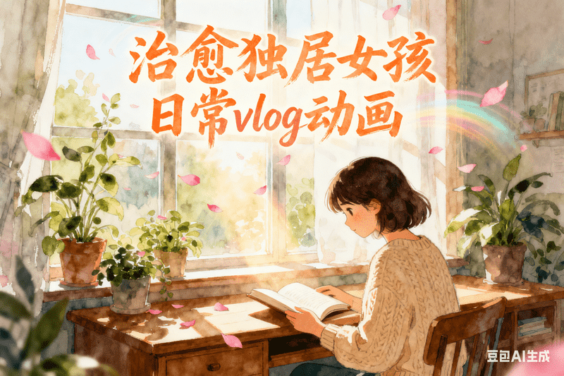 治愈独居女孩日常vlog动画-工作流方案馆
