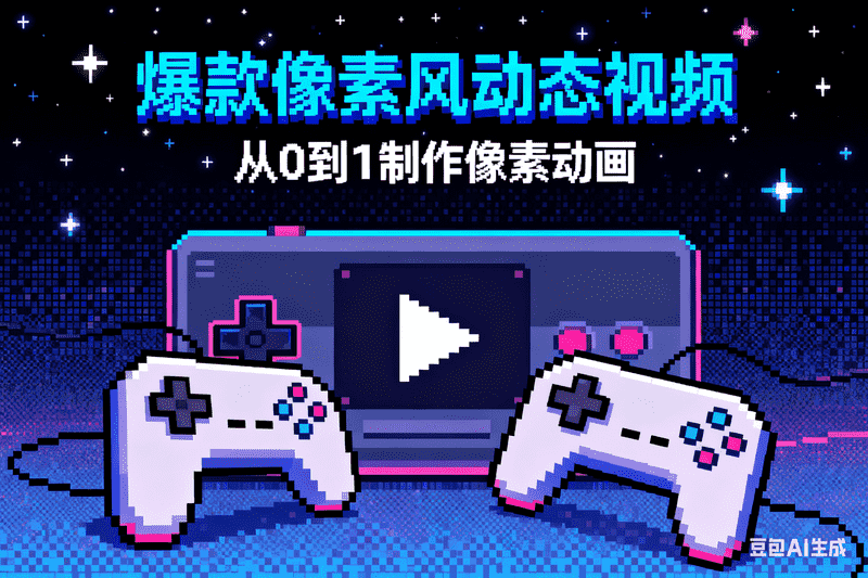 爆款像素风动态视频-工作流方案馆