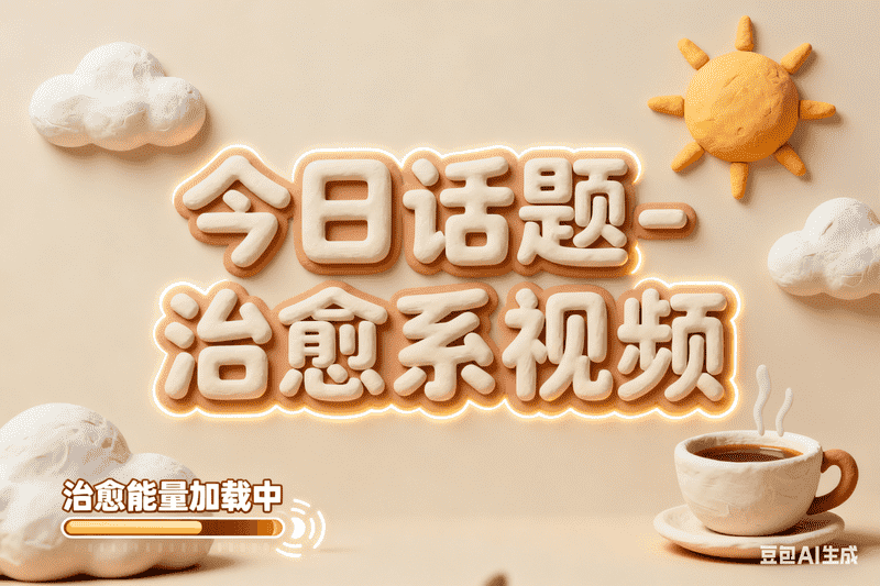今日话题-治愈系视频（有开头）-工作流方案馆