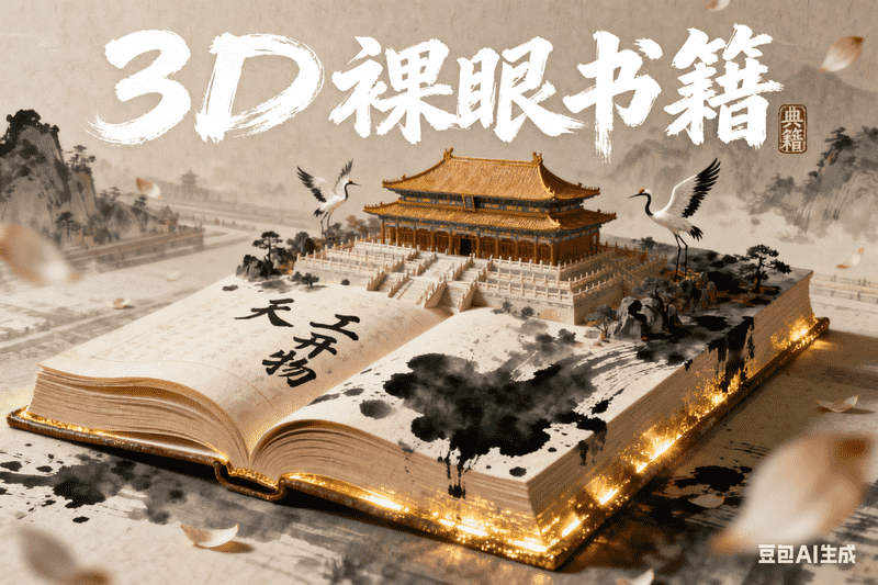 3D裸眼书籍【豆包版】-工作流方案馆