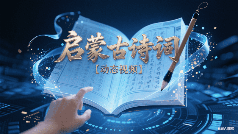 启蒙古诗词【动态视频】-工作流方案馆