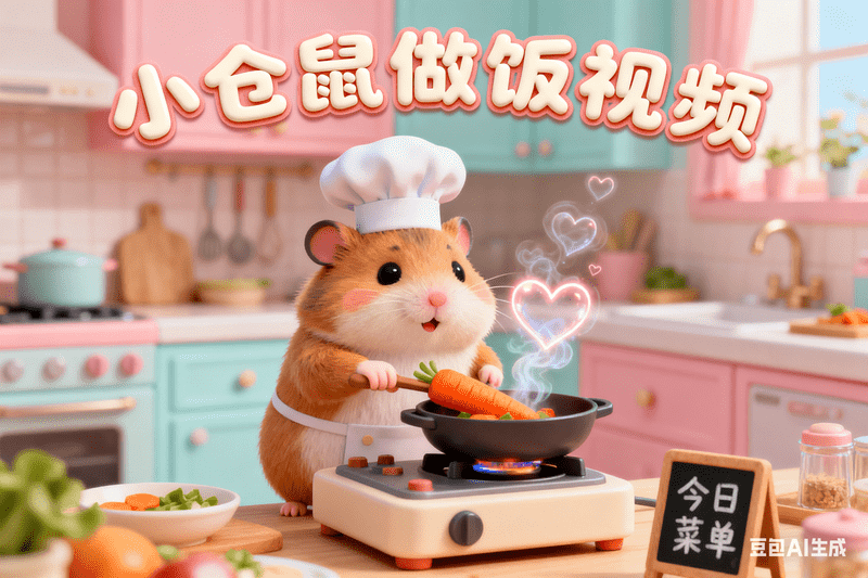 小仓鼠做饭视频【二改版本】-工作流方案馆