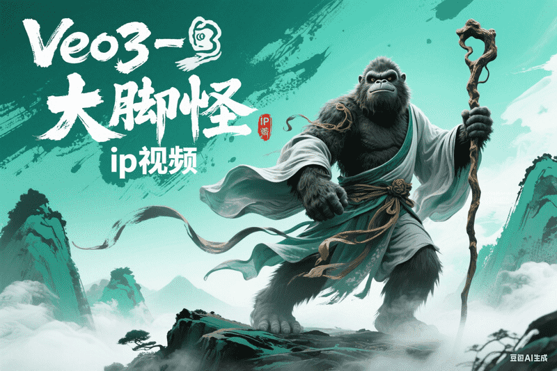 Veo3-大脚怪ip视频-工作流方案馆