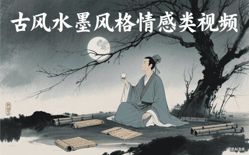 古风水墨风格情感类视频-工作流方案馆