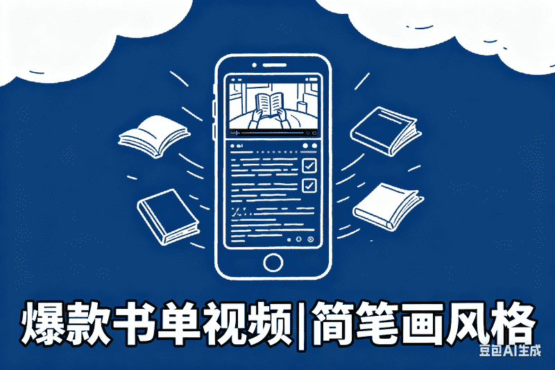 爆款书单视频|简笔画风格-工作流方案馆