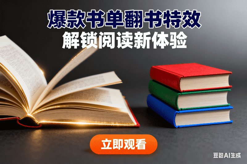 爆款书单视频【翻书特效】-工作流方案馆