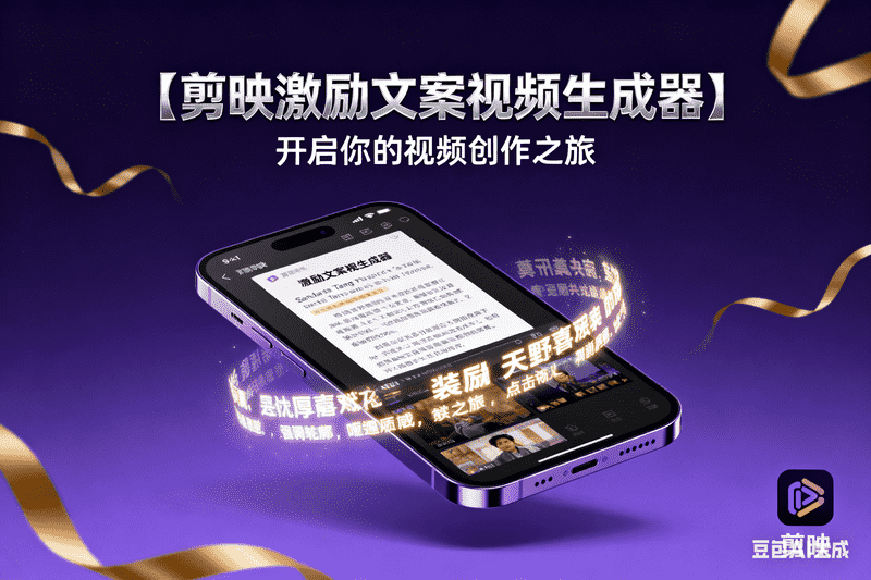 【剪映】激励文案视频生成器-工作流方案馆
