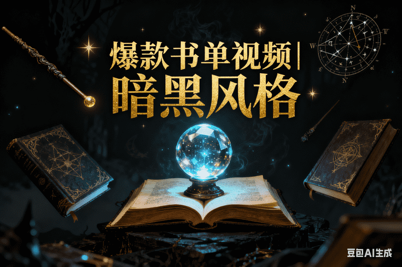 爆款书单视频|暗黑风格-工作流方案馆