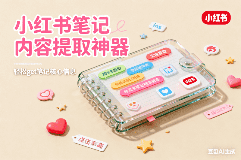 小红书图文笔记内容提取-工作流方案馆