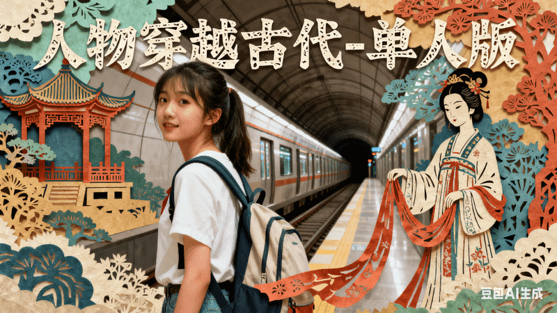 人物穿越古代-单人版-工作流方案馆