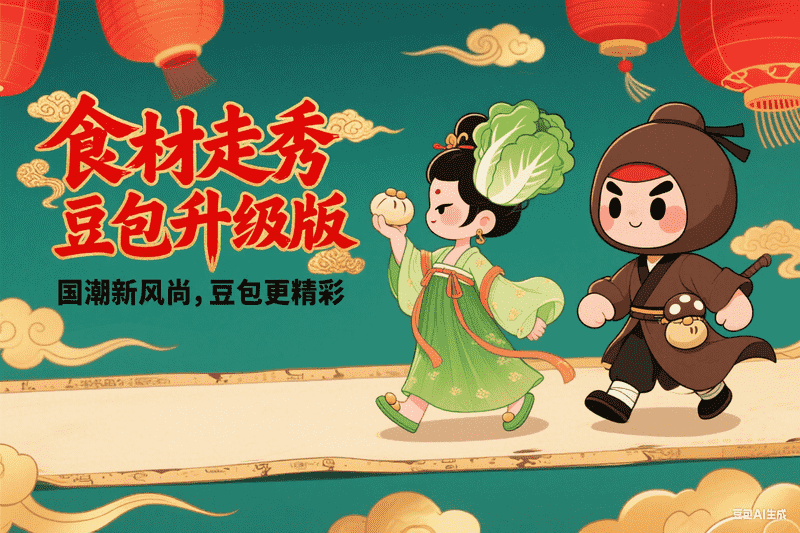 食材走秀豆包升级版-工作流方案馆