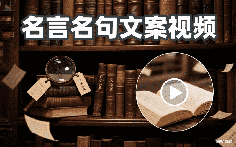 【无代码版】名言名句文案视频-工作流方案馆