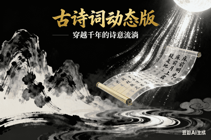 古诗词动态豆包版-工作流方案馆