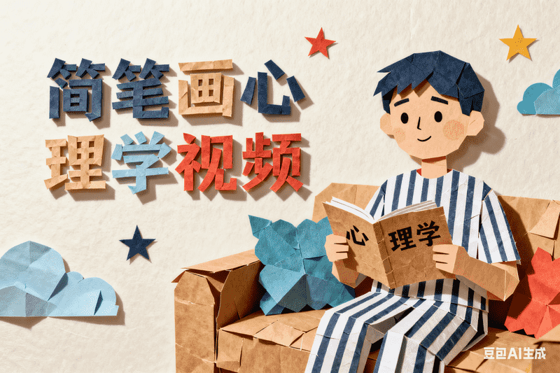 简笔画心理学视频-工作流方案馆