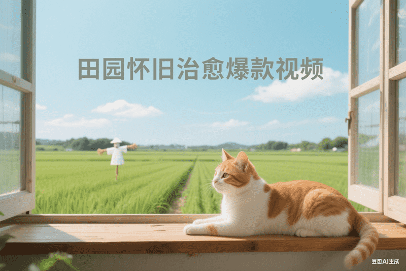 田园怀旧治愈爆款视频-工作流方案馆