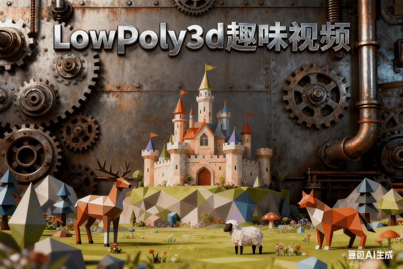 LowPoly3d趣味视频-工作流方案馆