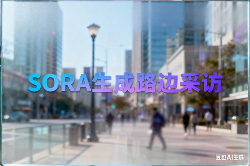 Sora生成路边采访-工作流方案馆