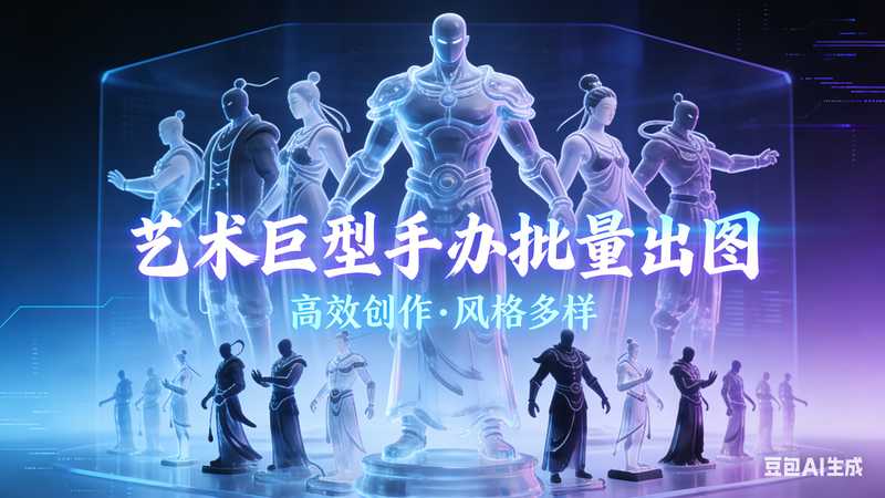 艺术巨型手办批量出图-工作流方案馆