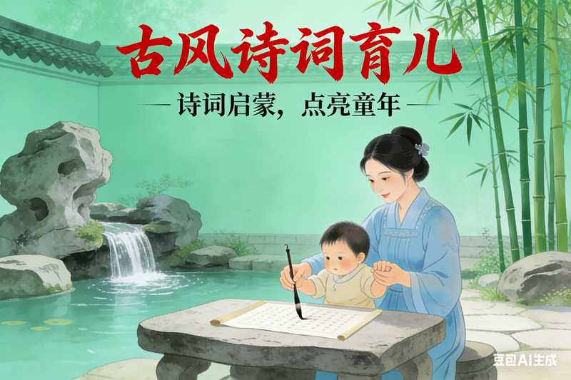 古风诗词育儿【速创剪映小助手】-工作流方案馆