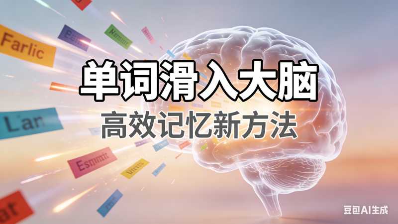 单词滑入大脑【速创剪映小助手】-工作流方案馆