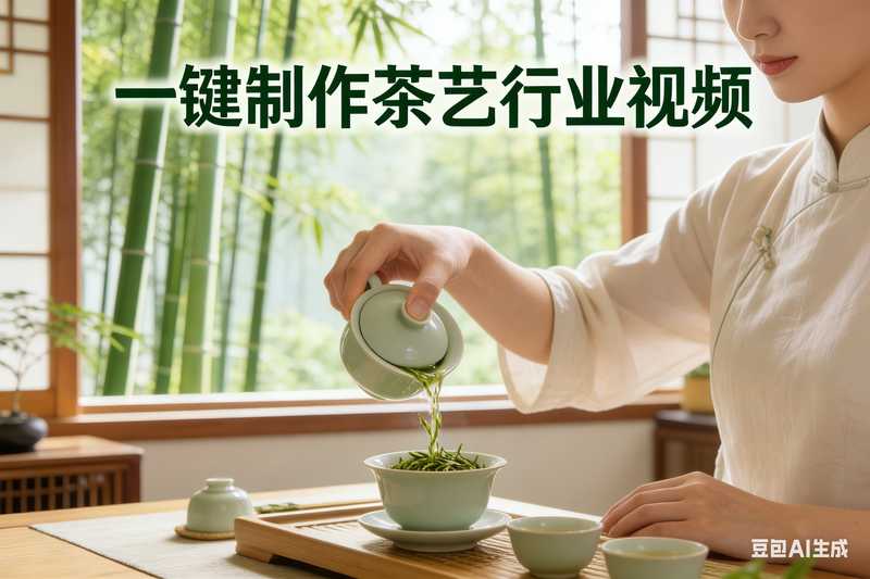 一键制作茶艺行业视频【速创剪映小助手】-工作流方案馆