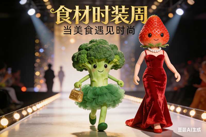 食材走秀【速创剪映小助手】-工作流方案馆