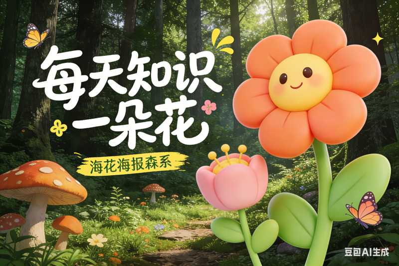 每天认识一朵花【速创剪映小助手】-工作流方案馆