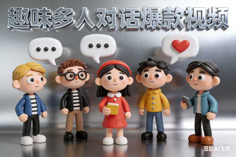 趣味多人对话爆款视频【插件审核中】-工作流方案馆