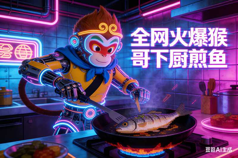 全网火爆猴哥下厨煎鱼-工作流方案馆