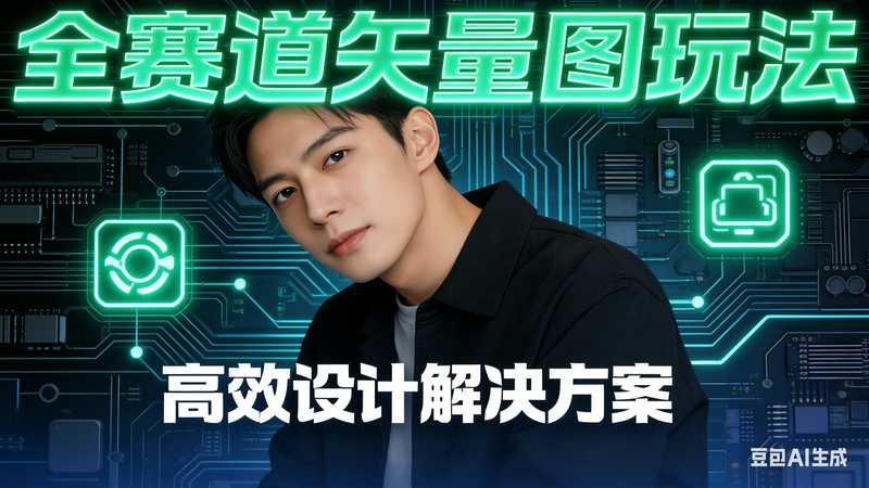 【全赛道】矢量图玩法【速创剪映小助手】-工作流方案馆