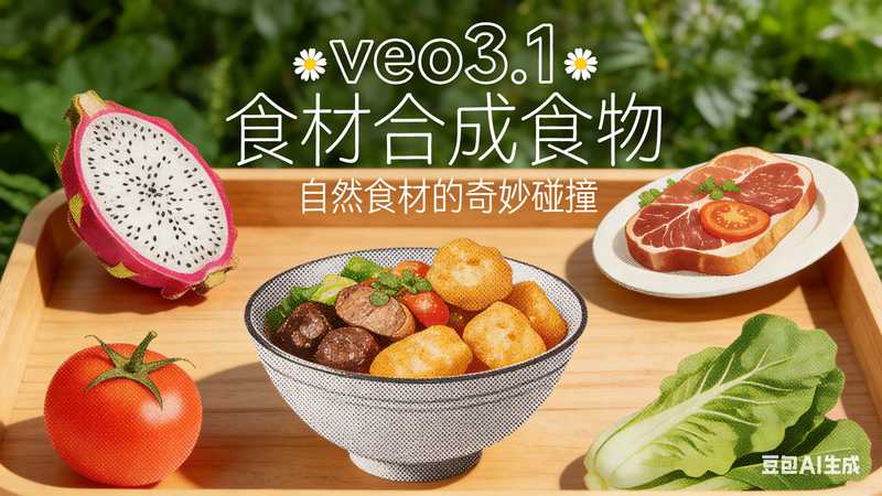 veo3.1食材合成食物【速创剪映小助手】-工作流方案馆