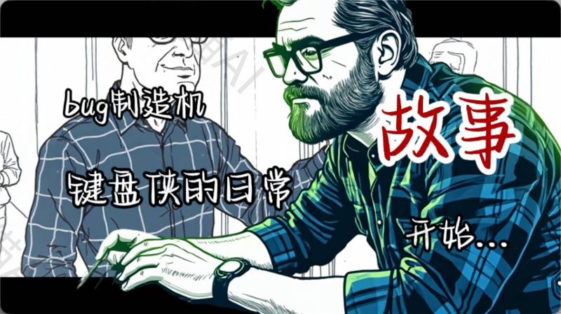 窦娥学姐（简笔画风格）【速创剪映小助手】-工作流方案馆