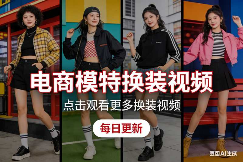 电商模特换装视频【速创剪映小助手】-工作流方案馆