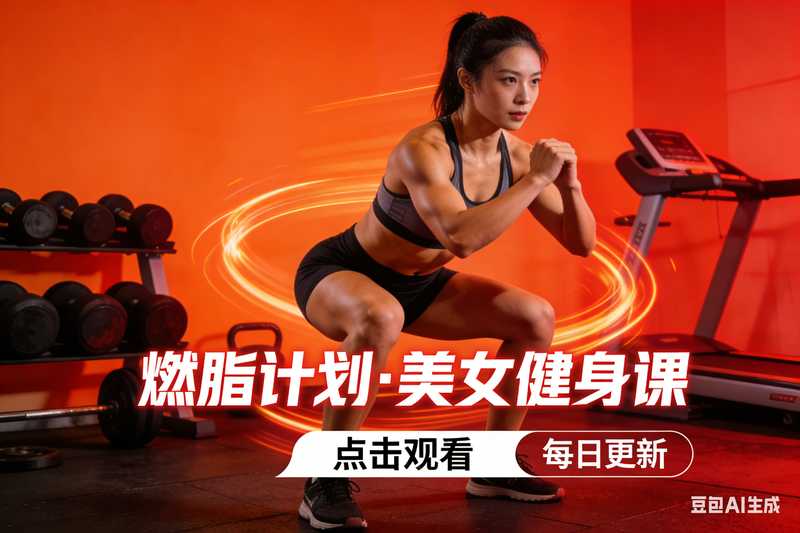 美女健身视频【速创剪映小助手】-工作流方案馆